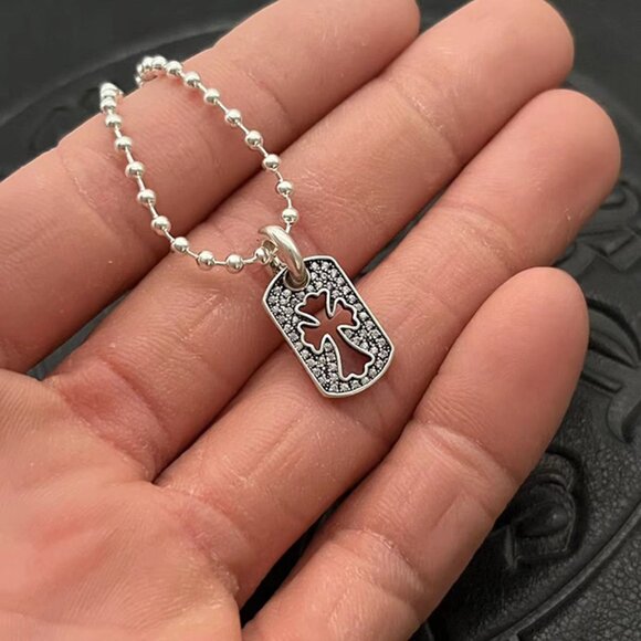 Chrome Hearts Air Force Cross Necklace Silver - Picture 7 of 7